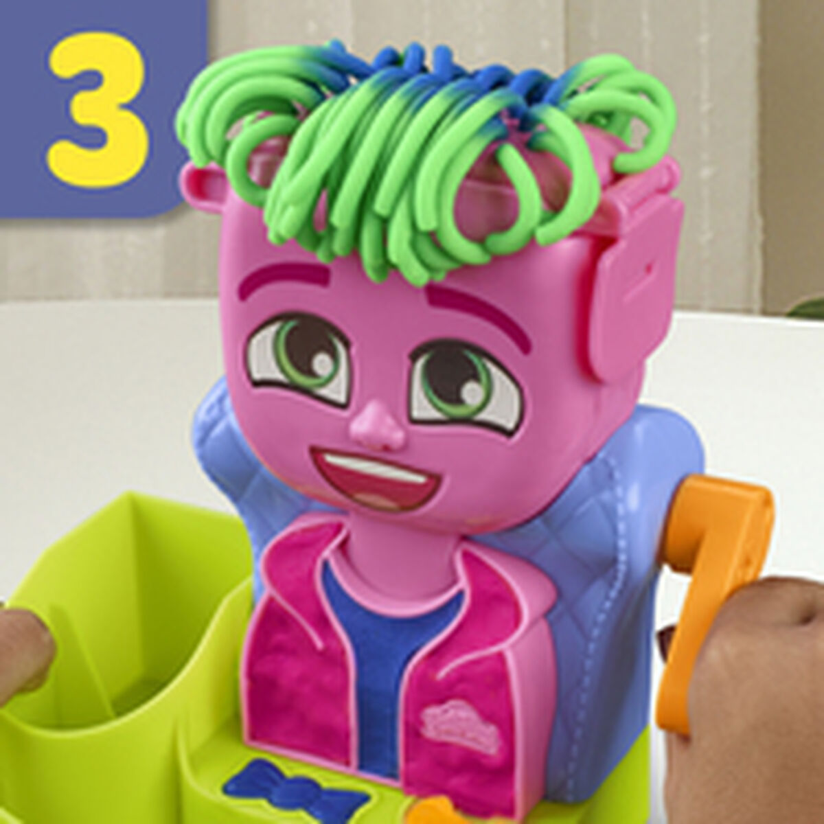 Modellera Spel Hasbro Playdoh Dodatki 6 Burkar Hår - 5