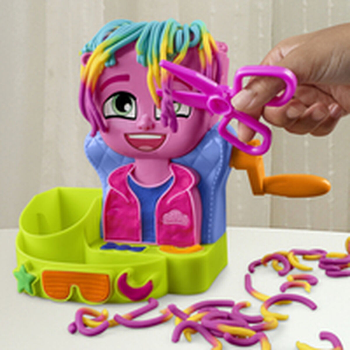 Modellera Spel Hasbro Playdoh Dodatki 6 Burkar Hår - 4