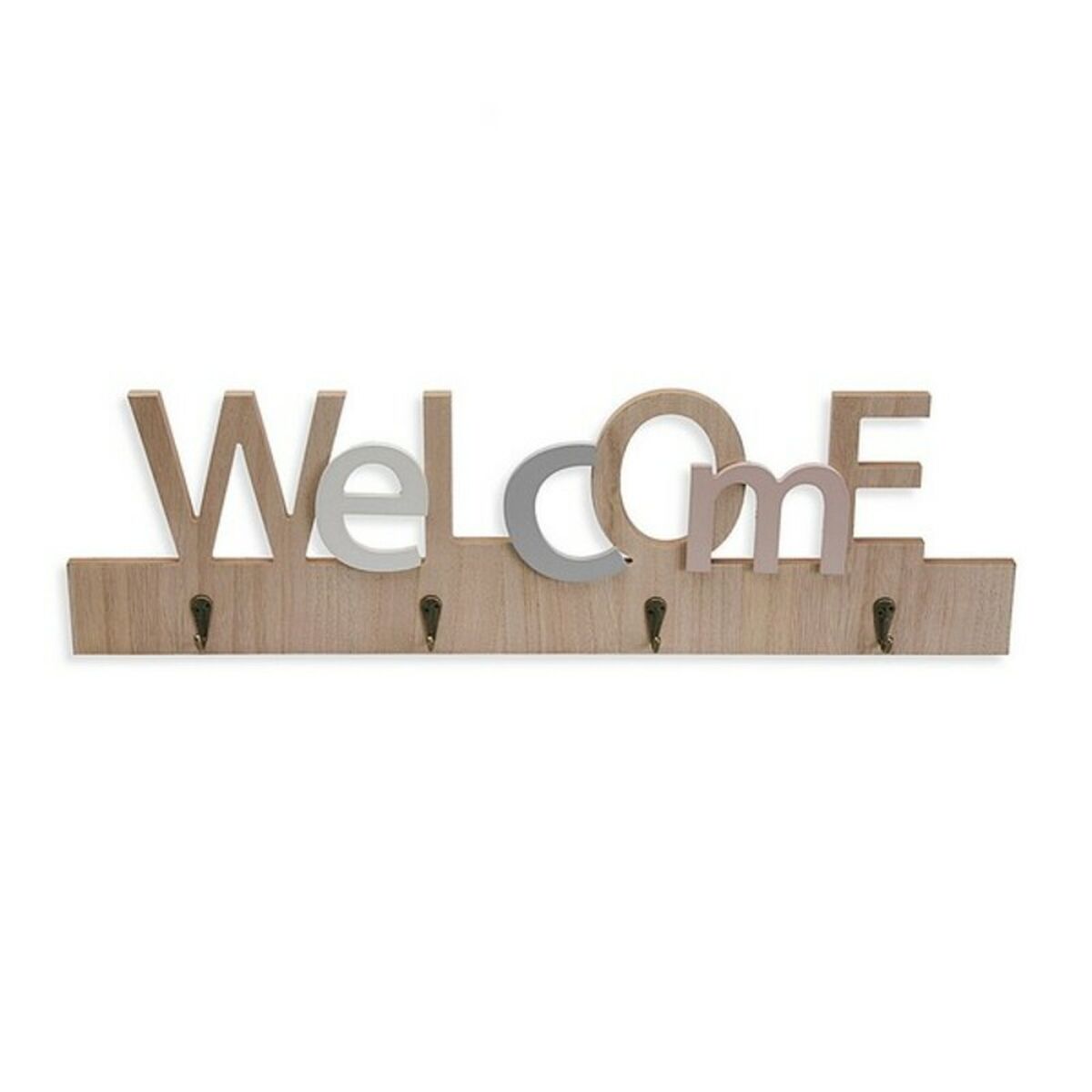 Nyckelkrok Welcome Versa Trä MDF 4 x 18 x 59,5 cm