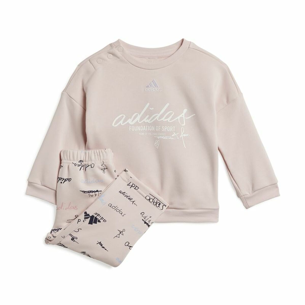 Träningsoverall, Barn Adidas Brand Love Jogger Rosa