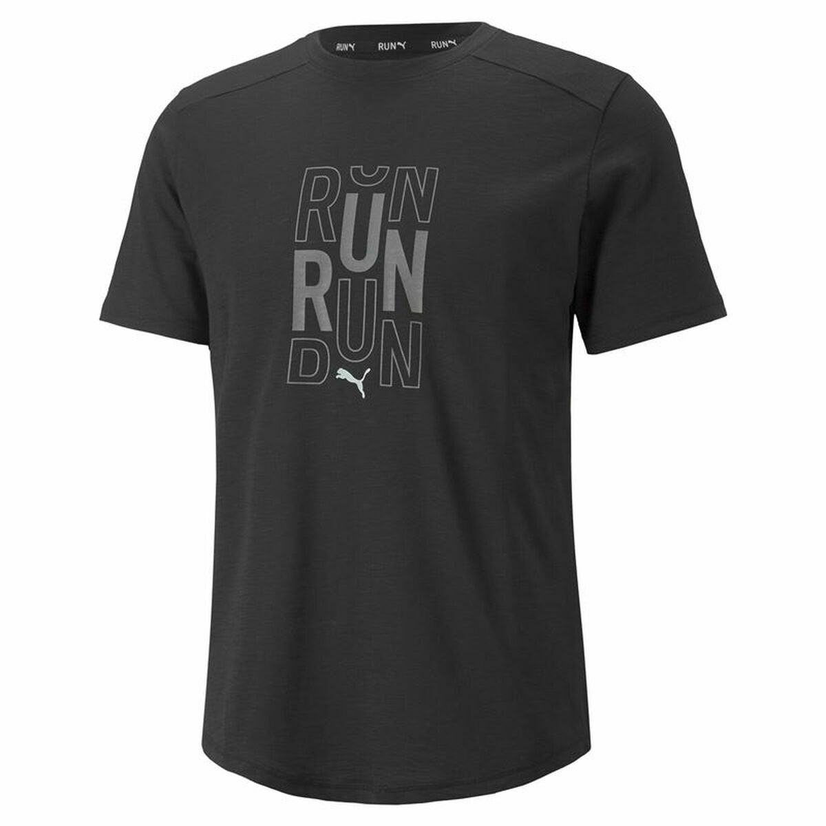 T-shirt med kortärm Herr Puma Performance Logo Svart Män - 8