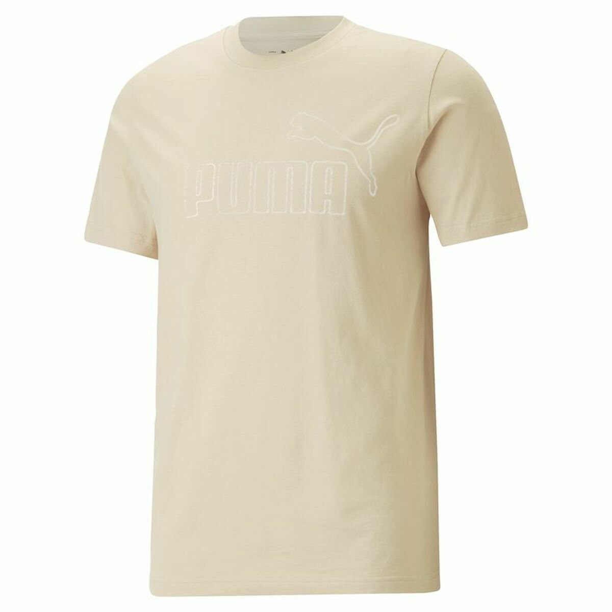 T-shirt med kortärm Puma Essentials Elevated Beige Unisex - 4