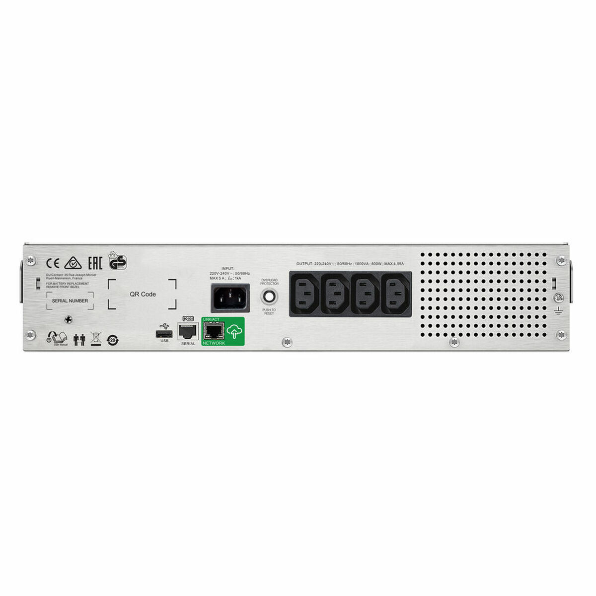System för Avbrottsfri Strömförsörjning Interaktiv (UPS) APC SMC1500I-2UC - 2