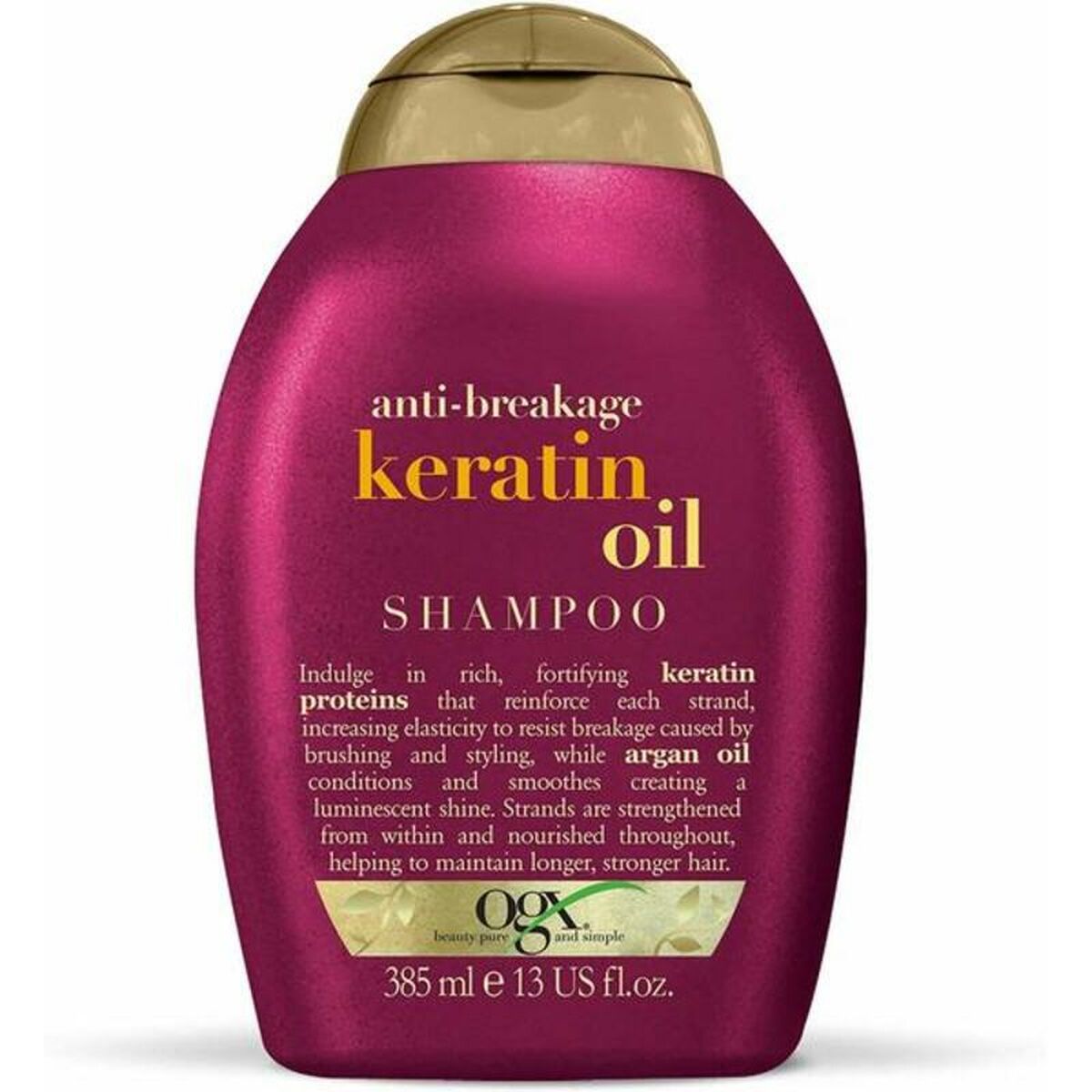 Håravfalls- och mjällmotverkande schampo OGX 97751 385 ml Keratin