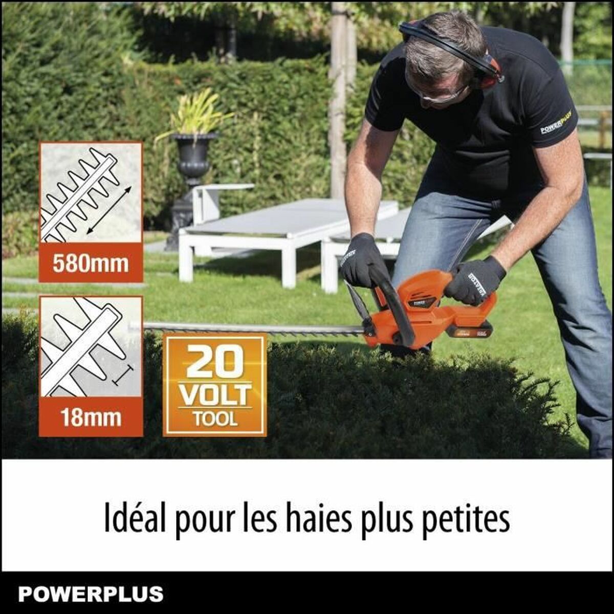 Häcktrimmer Powerplus 20 V - 7