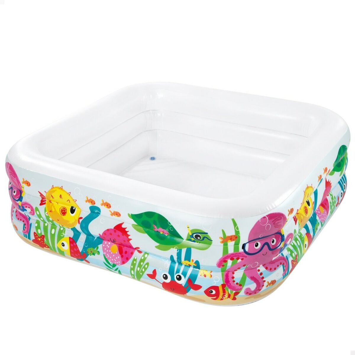 Uppblåsbar plaskpool för barn Intex Vattumannen 340 L 159 x 50 x 159 cm (3 antal) - 7