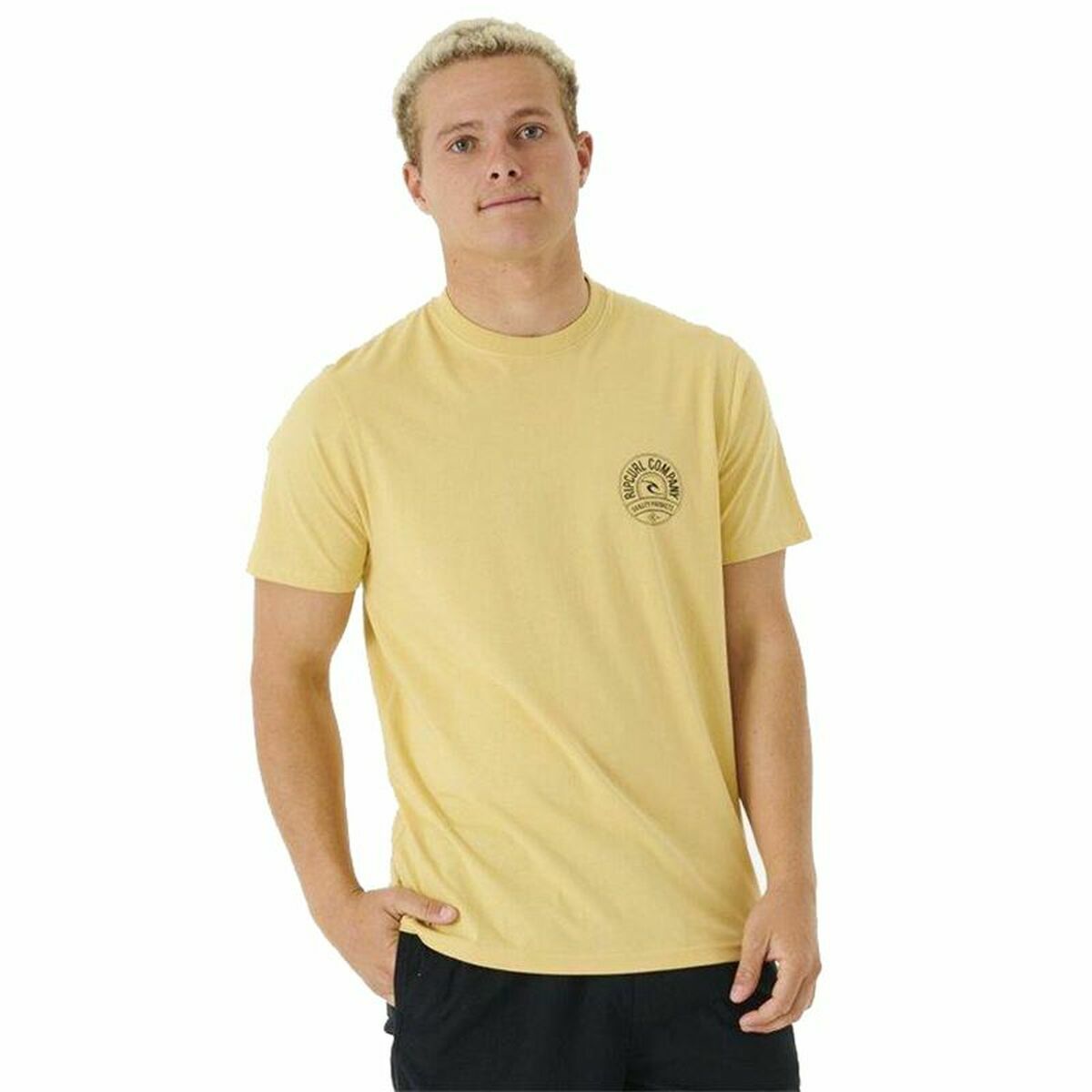 T-shirt Rip Curl Stapler Gul Män - 8
