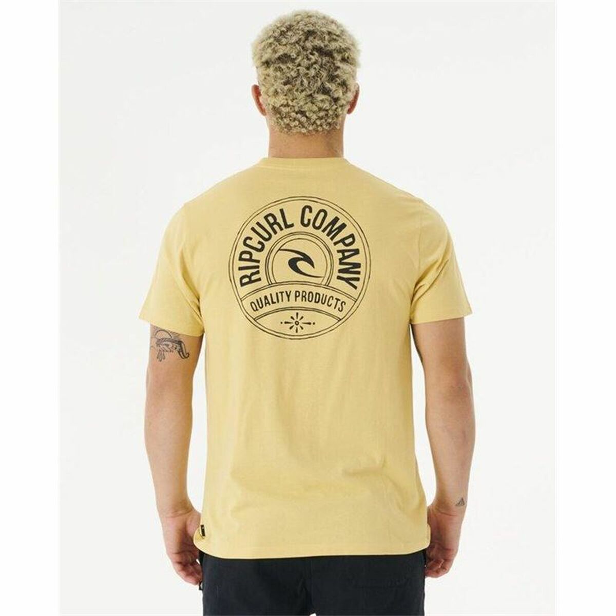 T-shirt Rip Curl Stapler Gul Män - 2