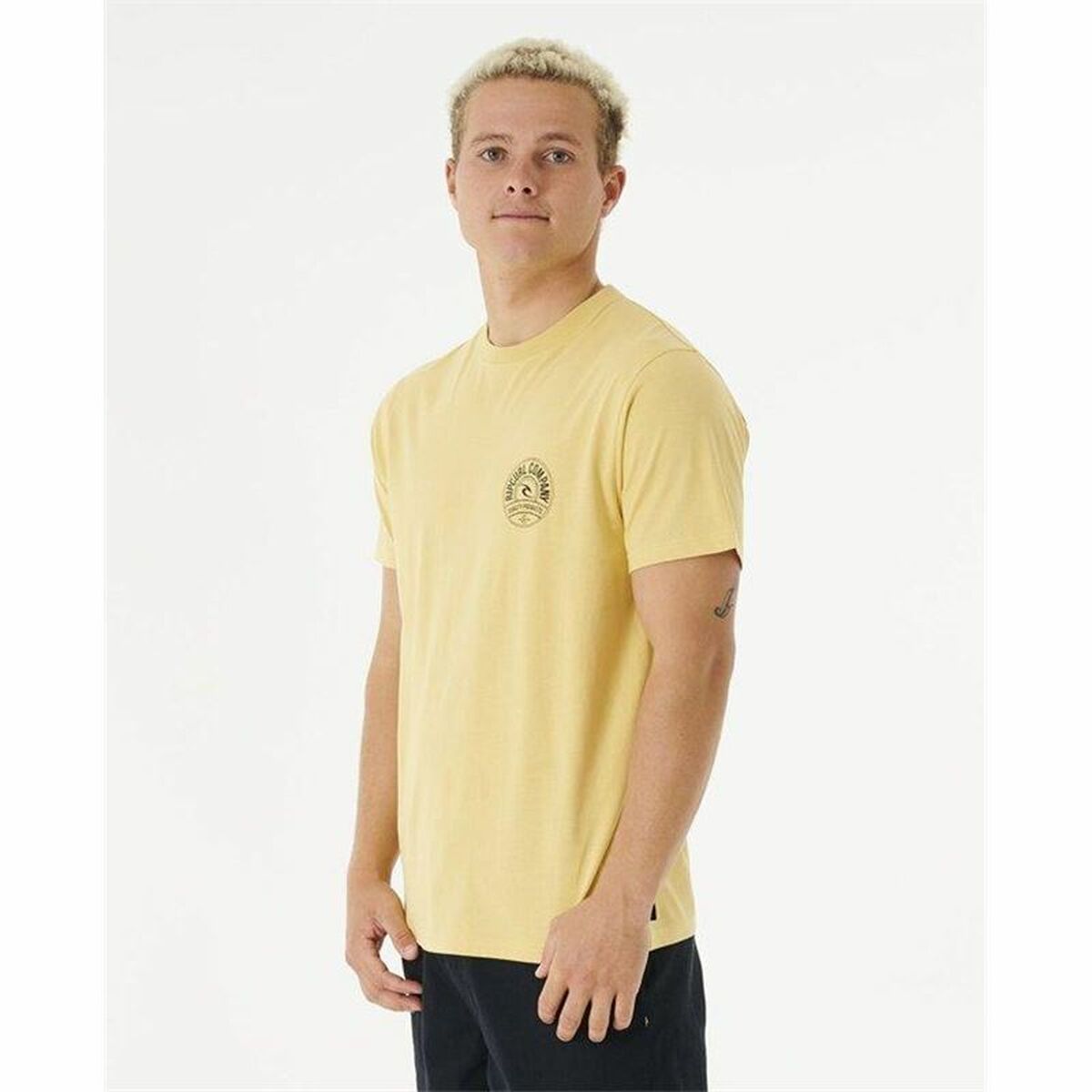 T-shirt Rip Curl Stapler Gul Män - 3