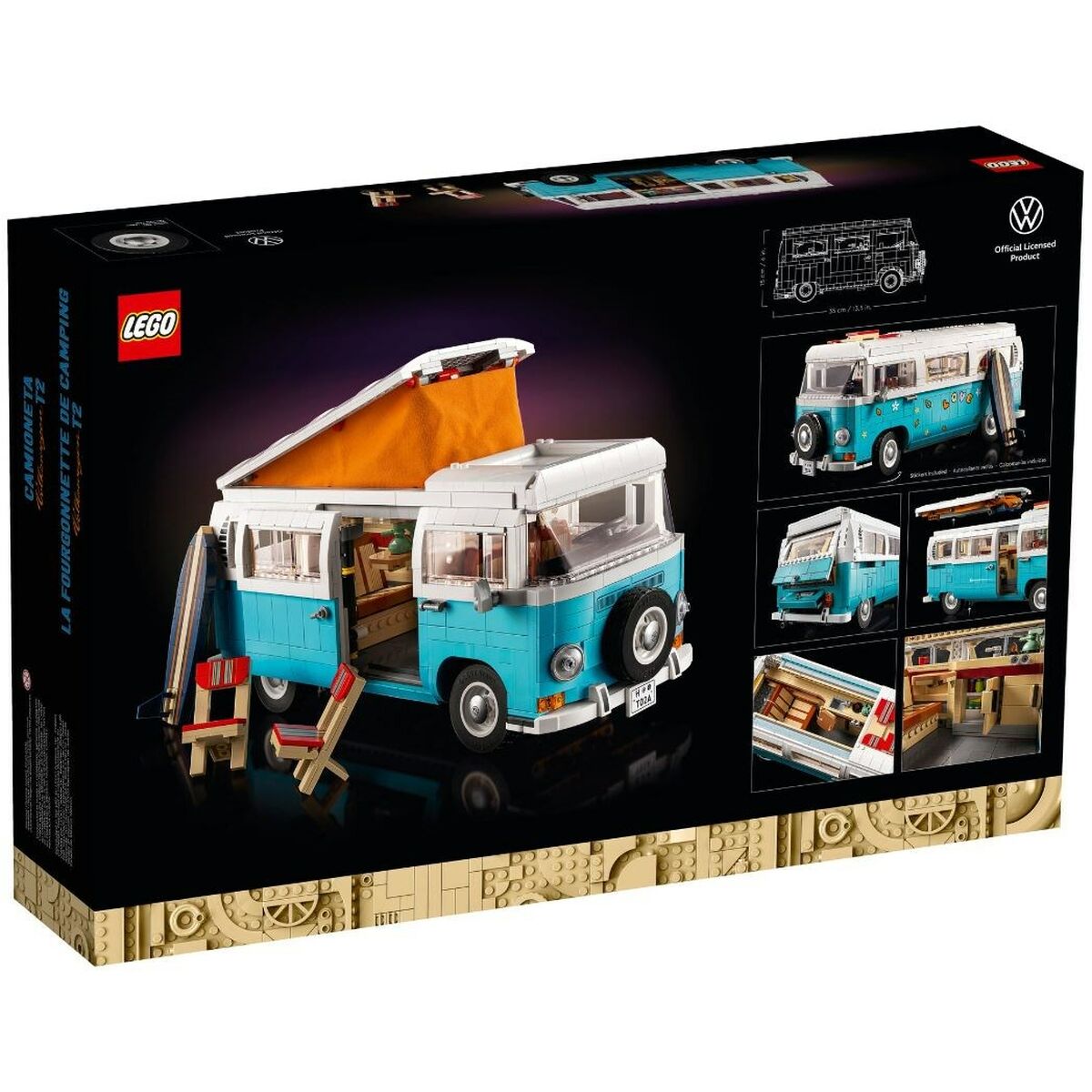 Byggsats Lego Volkswagen T2 Camper Van 10279 2207 Delar - 3