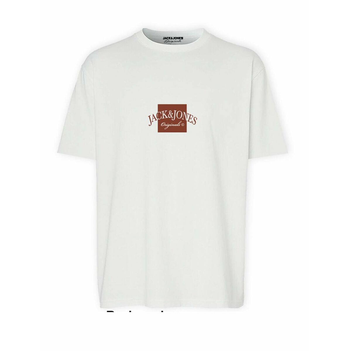 T-shirt med kortärm Herr Jack & Jones JORBOSTON TEE SS 12277888 Vit