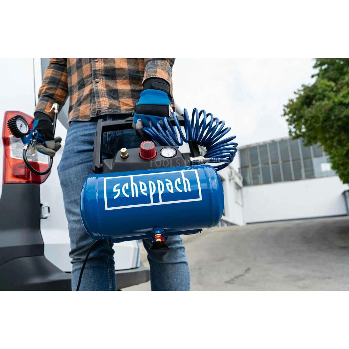 Luftkompressor Scheppach HC06 Horisontell 1200 W 6 L - 11