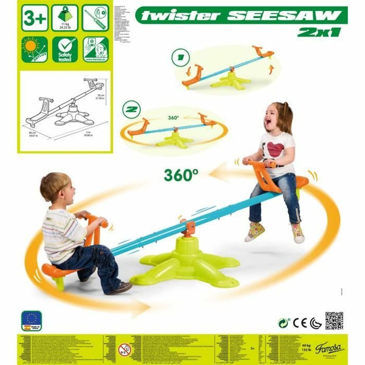 Skicklighetsspel Feber Twister 2X1 - 4
