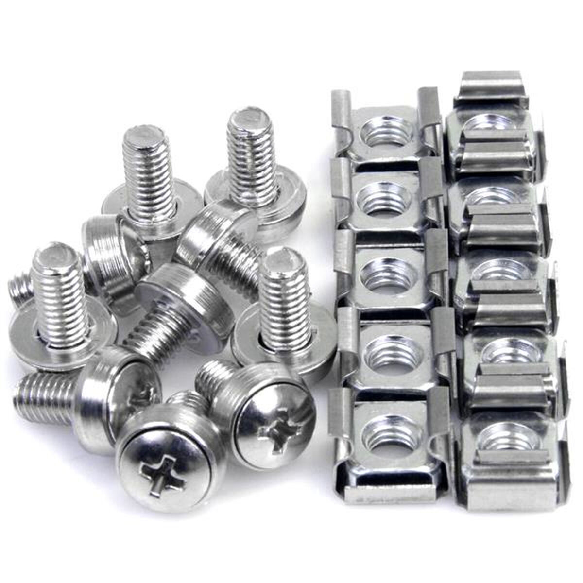 Stöd Startech CABSCREWM6 Silvrig Rostfritt stål (50 antal) - 3