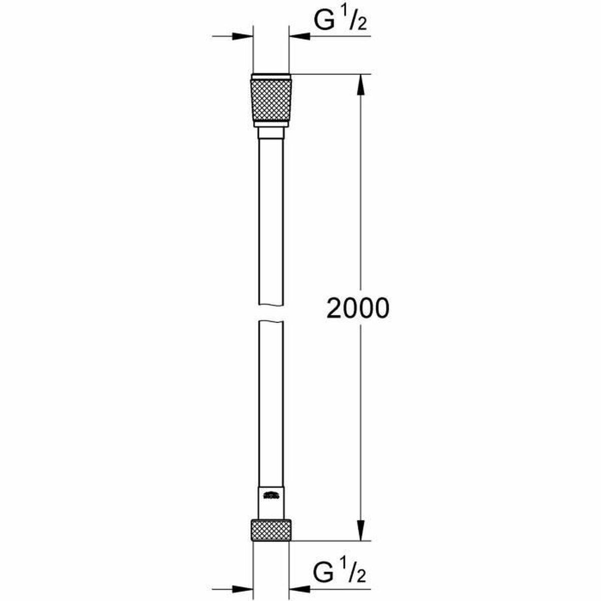 Duschslang Grohe VitalioFlex 27507001 2 m Silvrig Metall Silver - 2