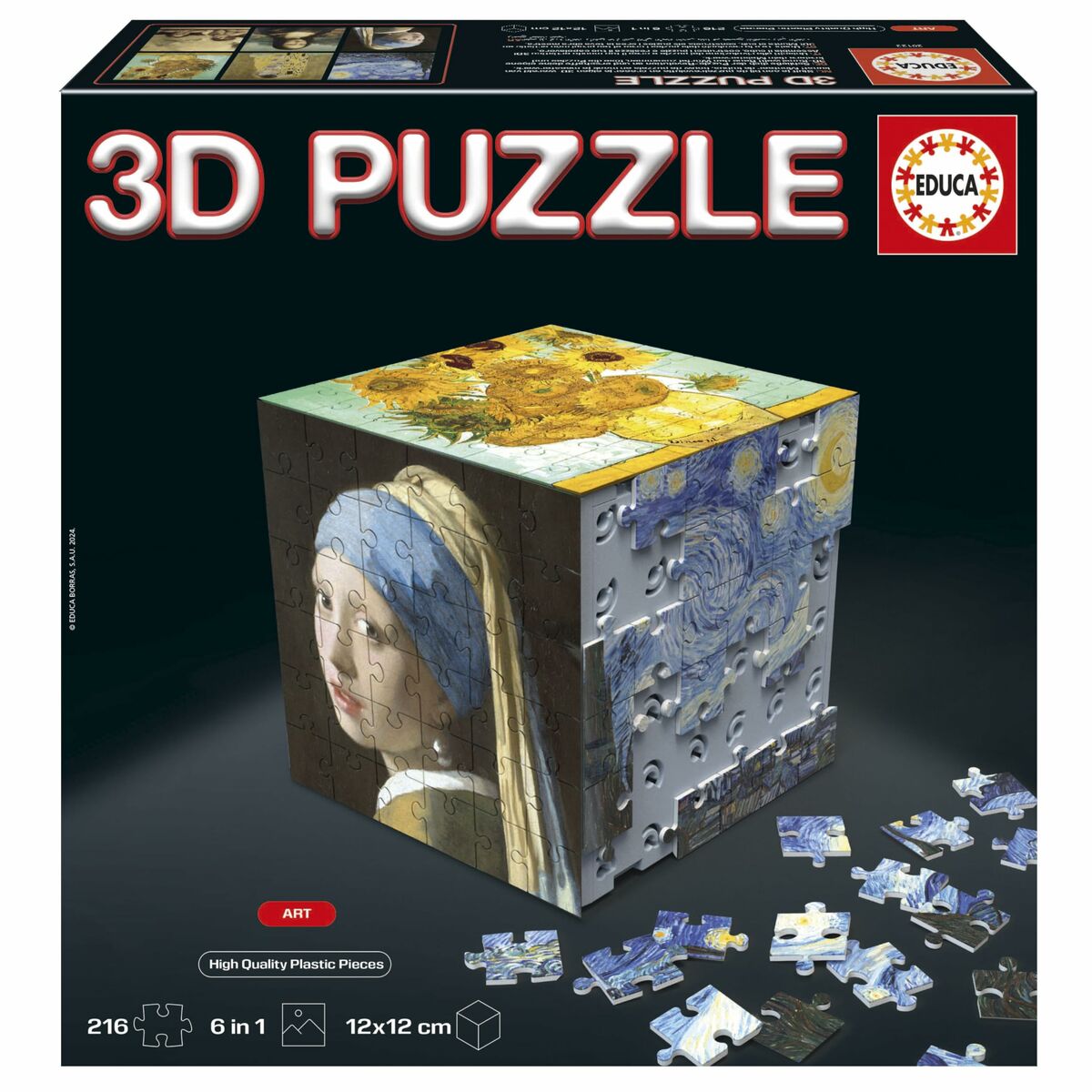 Pussel Educa Arte en Cubo 36 Delar 216 Delar (6 antal) - 2