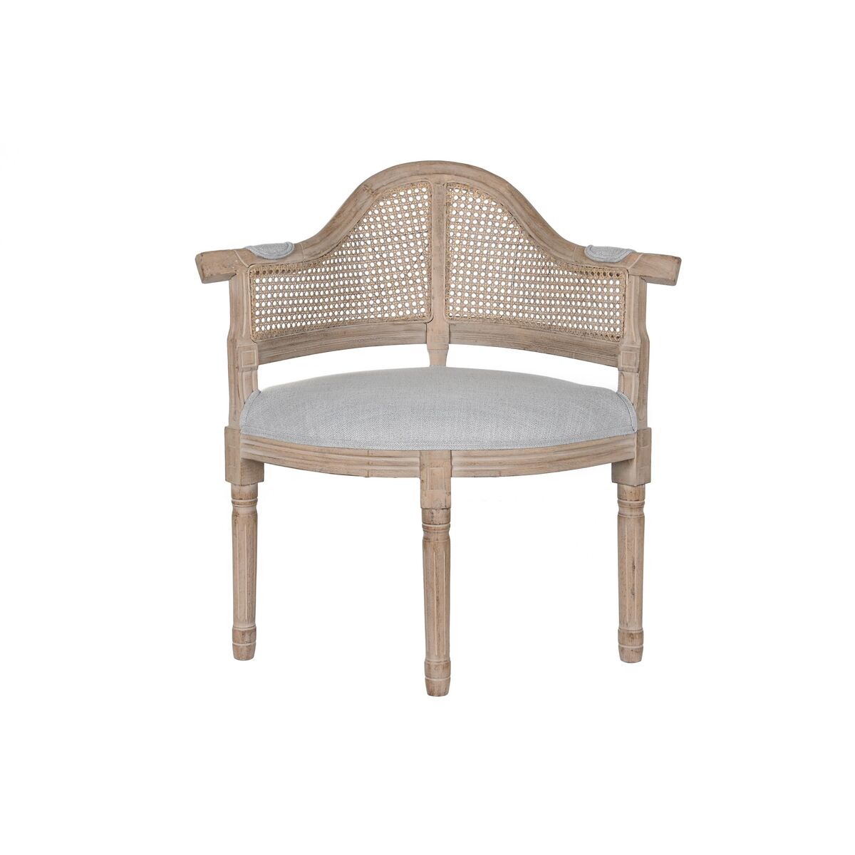 Fåtölj DKD Home Decor Ljusgrå Gran 67 x 51 x 85 cm
