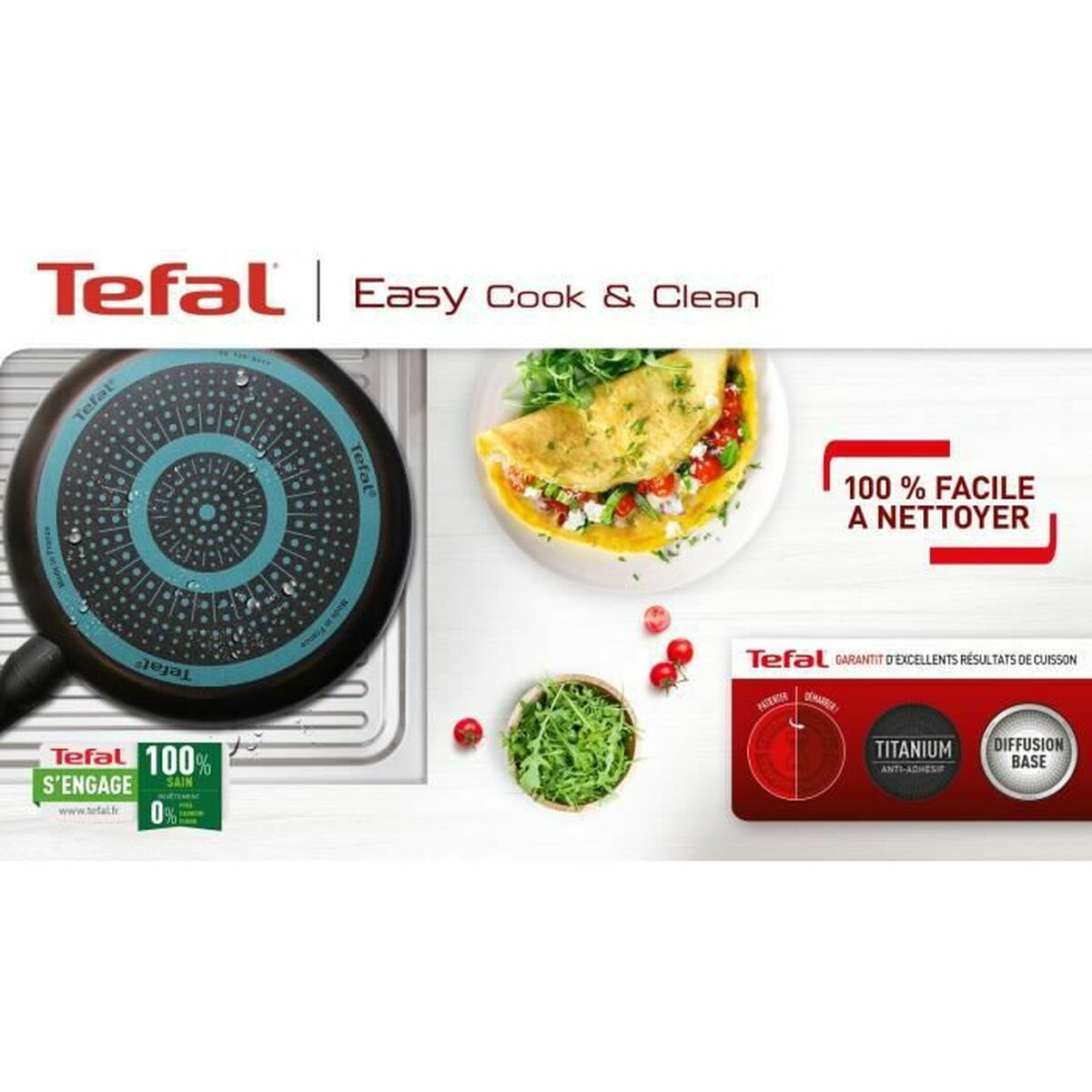 Kastrull Tefal B5544602 Svart Aluminium 4 Delar Ø 24 cm - 7