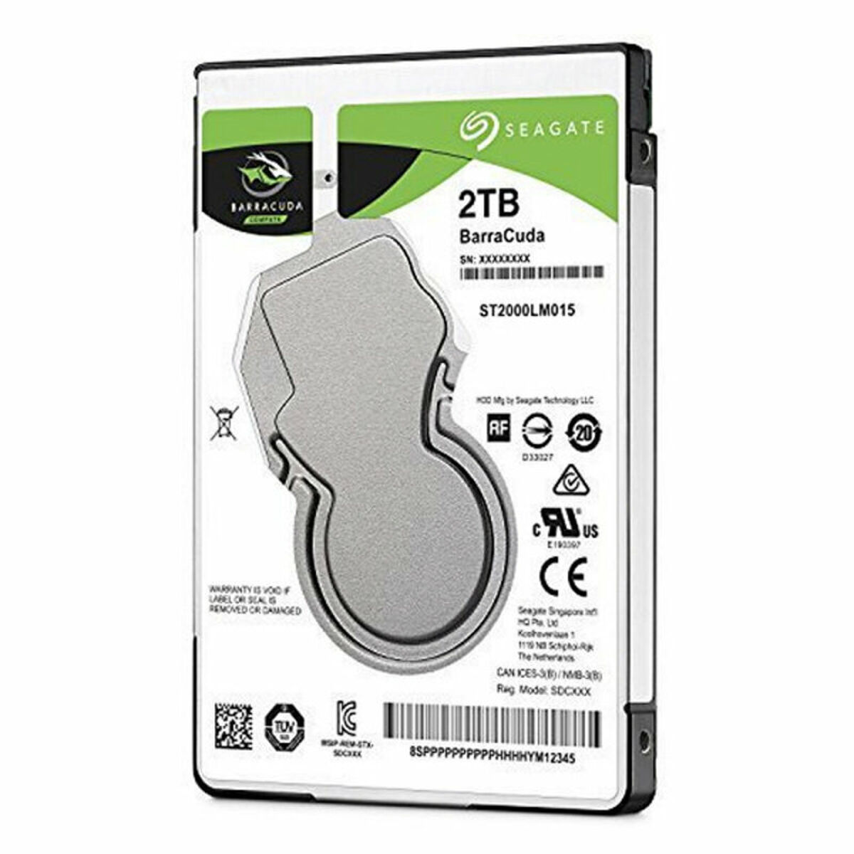 Hårddisk Seagate Barracuda ST2000LM015 2,5" 2 TB - 2