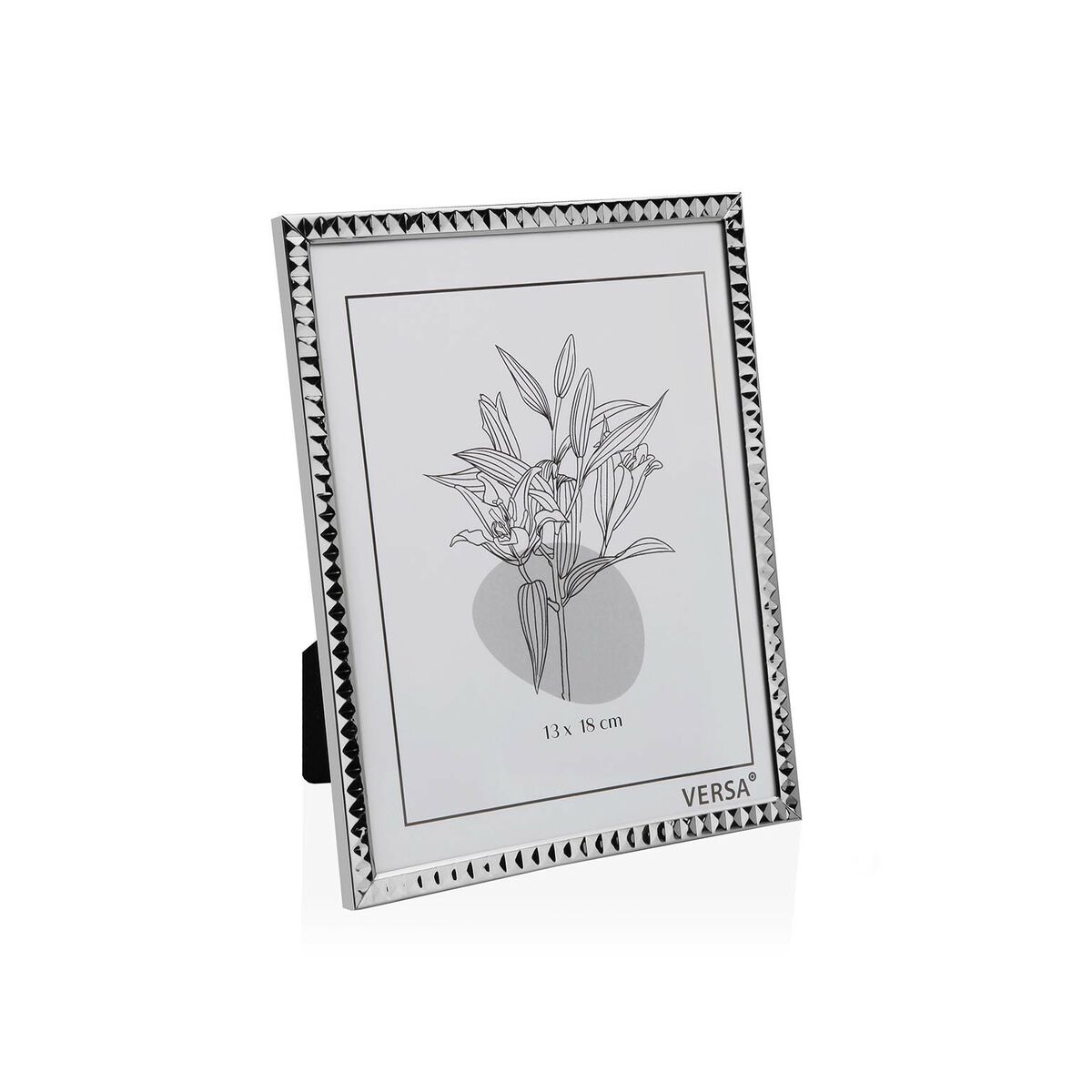 Fotoramar Versa Silvrig Metall Minimalistisk 1 x 18,5 x 13,5 cm - 4