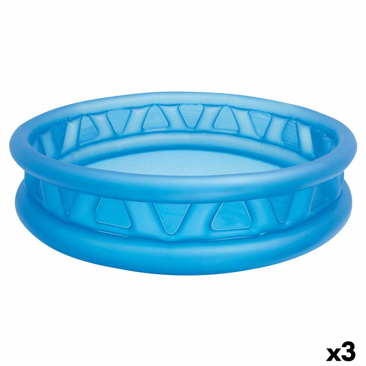 Uppblåsbar plaskpool för barn Intex Blå Rund 790 L 188 x 46 x 188 cm (3 antal) - 9
