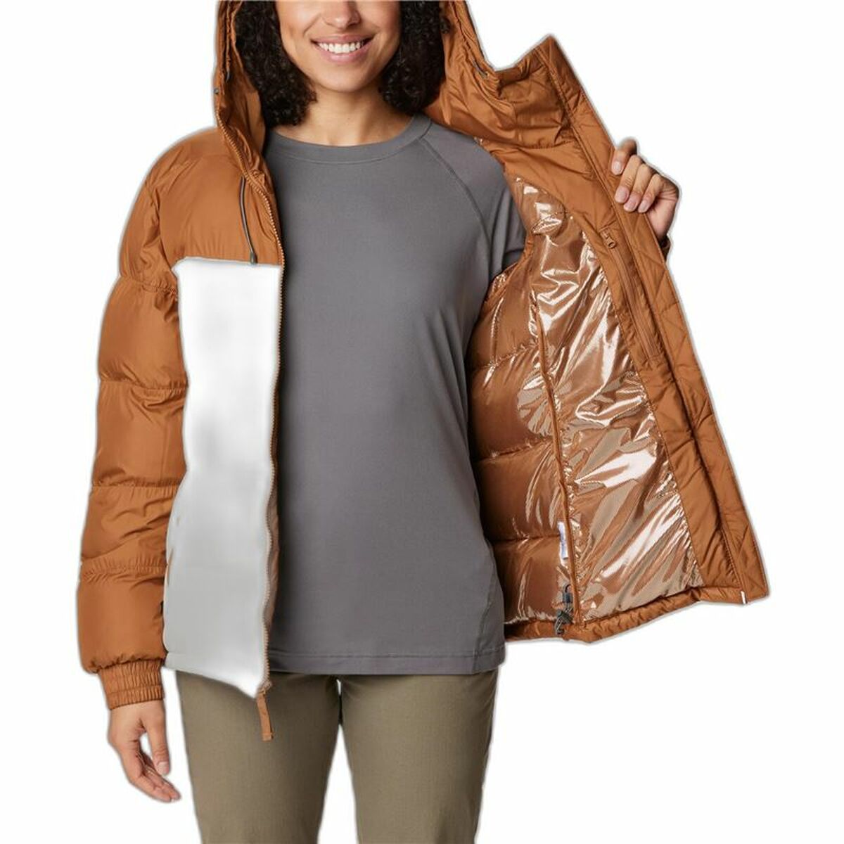 Sportjacka, Dam Columbia Pike Lake™ II Insulated Brun - 4