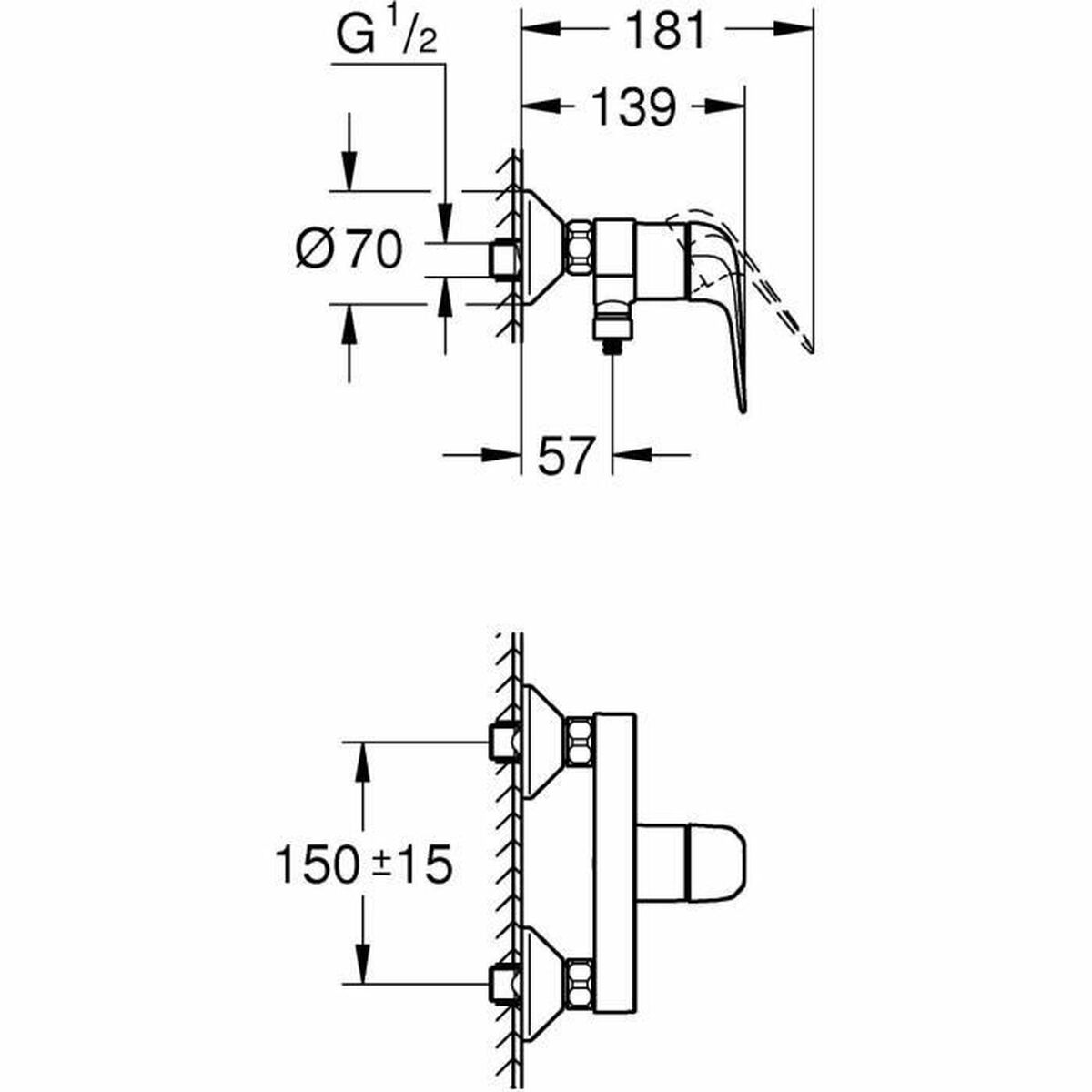 Blandare Grohe Metall - 3
