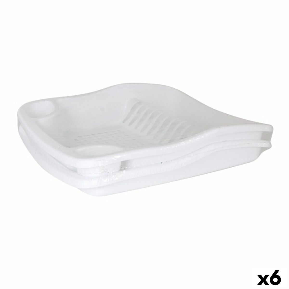 Torkställ Dem Bloom Bricka Vit 40 x 39 x 9,3 cm (6 antal)