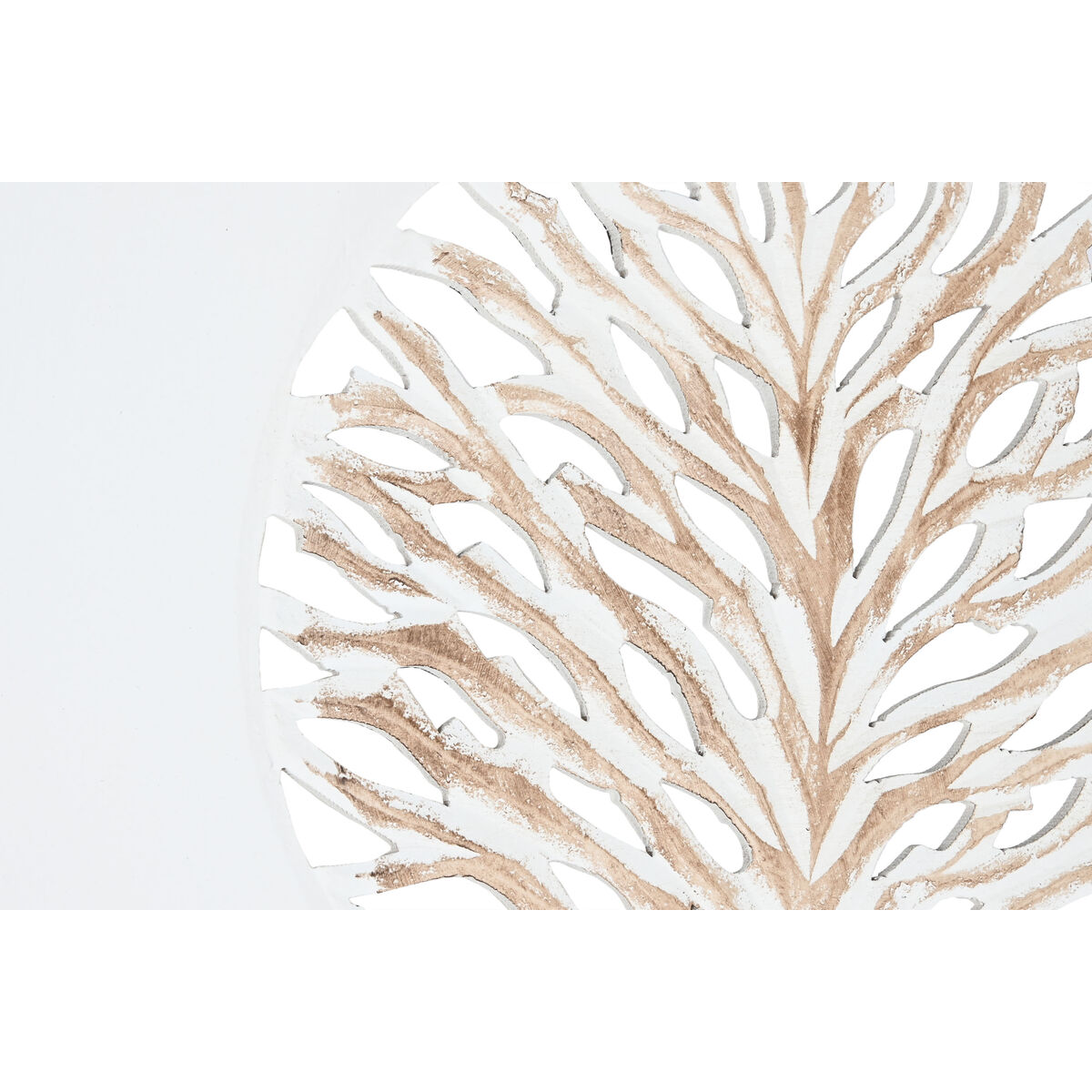 Skärm Home ESPRIT Vit Naturell Mangoträ Trä MDF 153 X 2,3 X 182 CM - 3