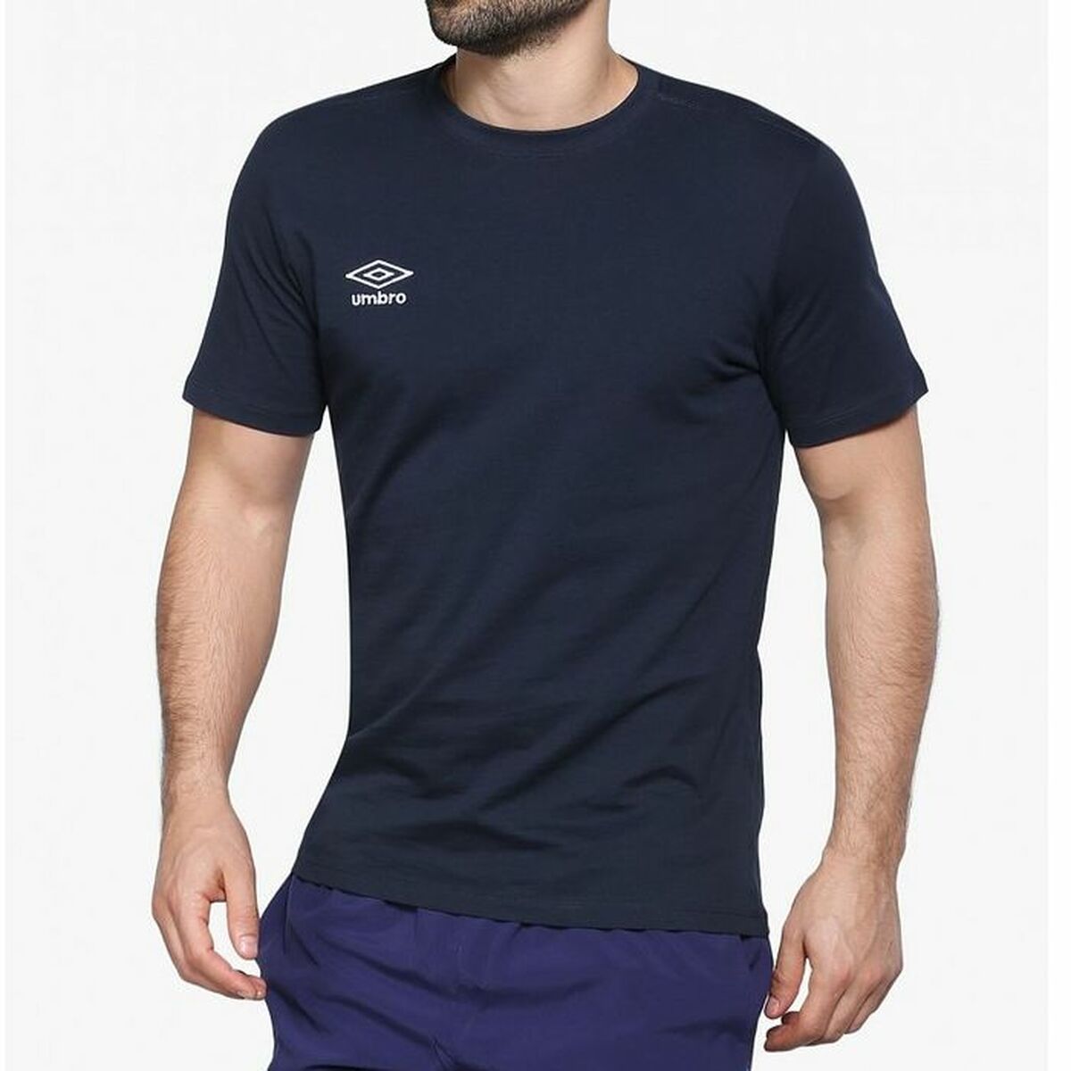 T-shirt med kortärm Herr Umbro LOGO 64887U N84 Marinblå - 3