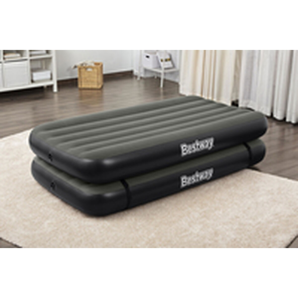 Bestway Madrass 3 i 1 Anslutningsbar 188x99x25 cm Uppblåsbar och Camping 67922 - 7