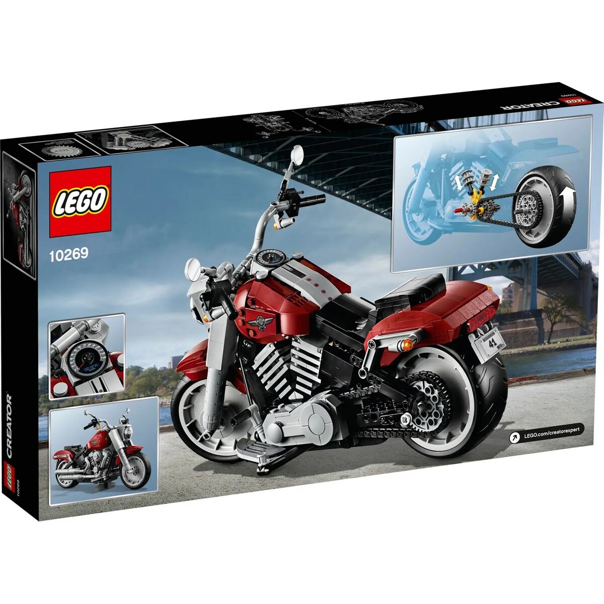 Playset Lego Creator Expert: Harley-Davison Fat Boy 10269 1023 Delar 18 x 20 x 33 cm - 3