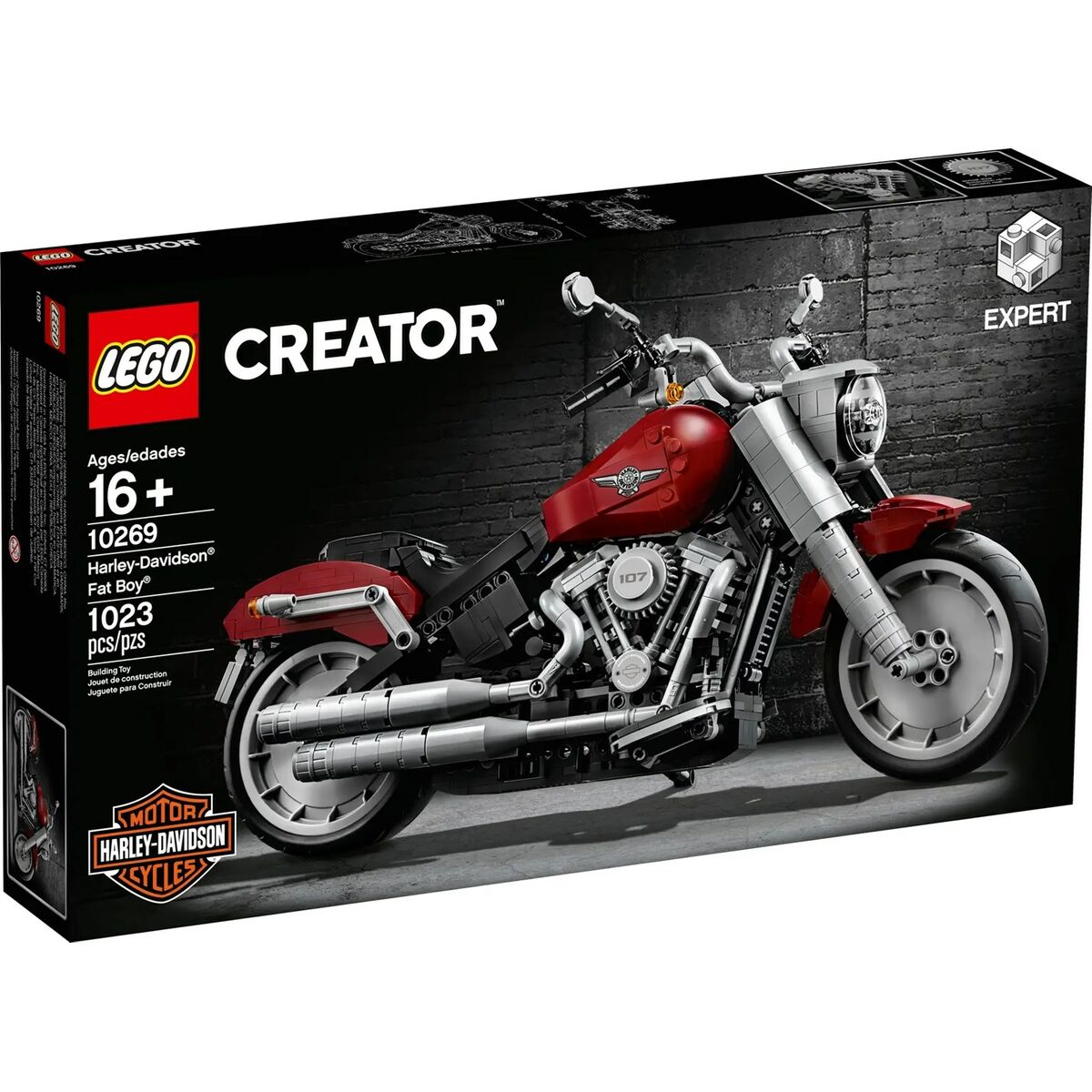 Playset Lego Creator Expert: Harley-Davison Fat Boy 10269 1023 Delar 18 x 20 x 33 cm - 2