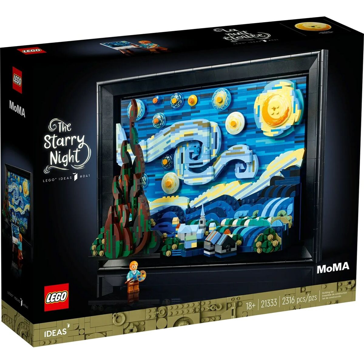 Playset   Lego The Starry Night - Vincent Van Gogh 21333         2316 Delar 38 x 28 x 12 cm - 2