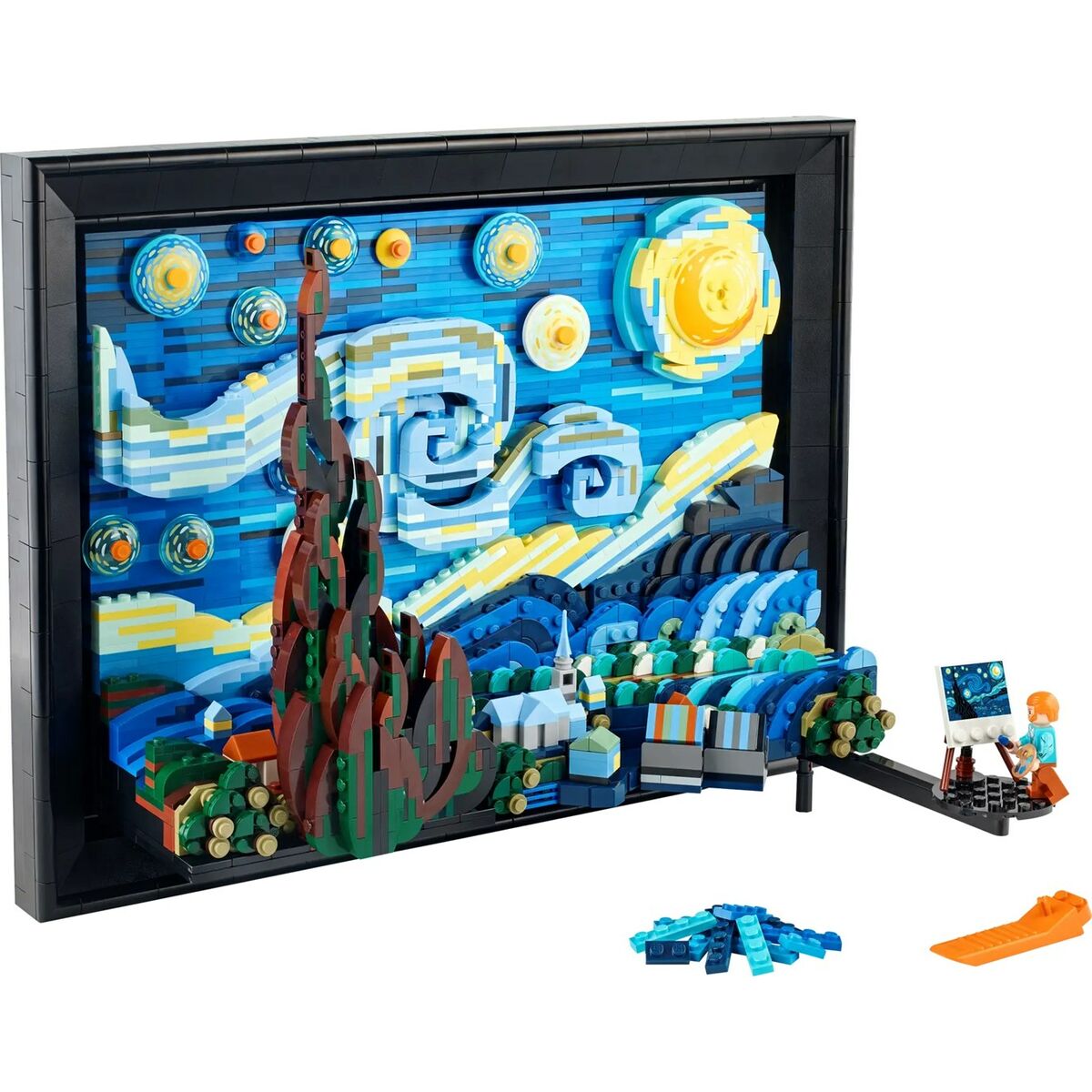 Playset   Lego The Starry Night - Vincent Van Gogh 21333         2316 Delar 38 x 28 x 12 cm - 3