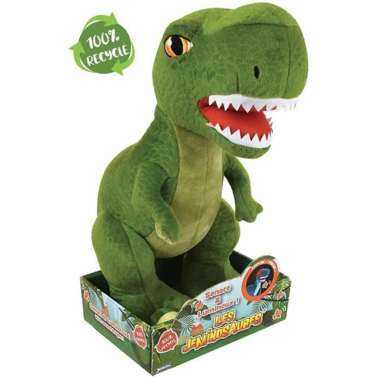 Mjukisleksak Jemini Dinosaurie LED Ljus med ljud - 2