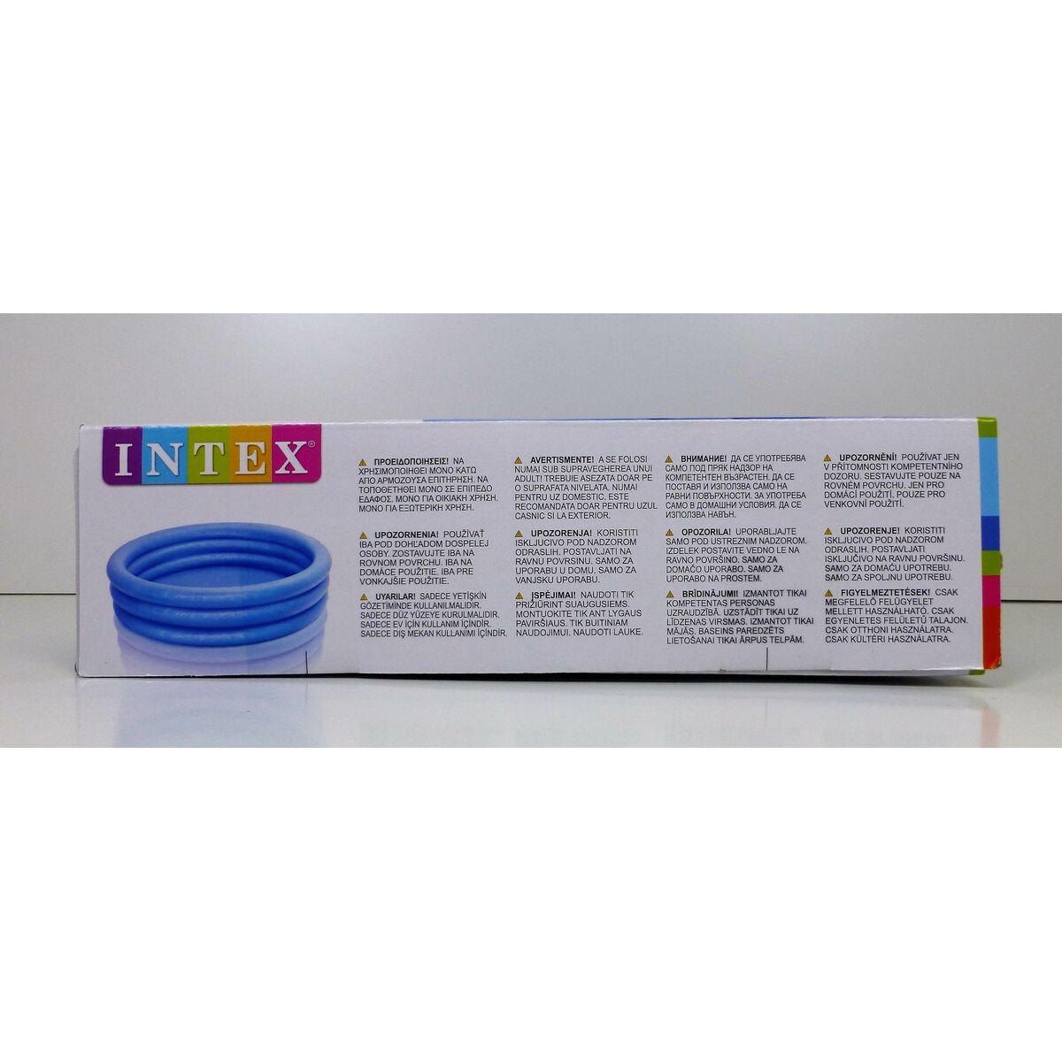Uppblåsbar plaskpool för barn Intex Blå Ringar 581 L 168 x 40 cm (6 antal) - 16