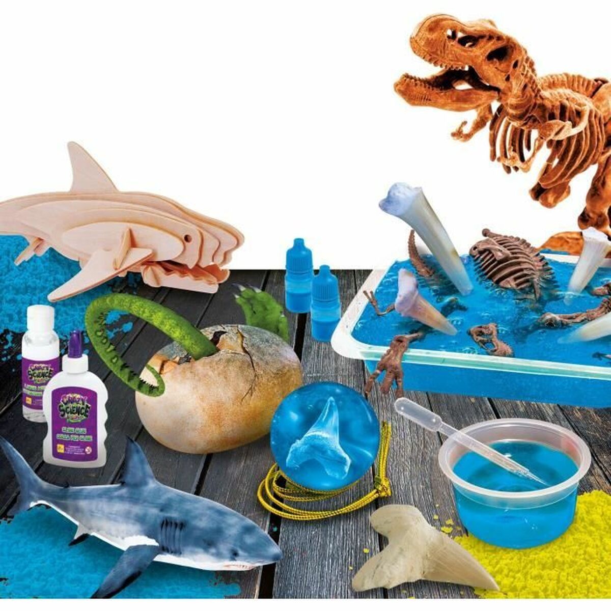 Vetenskapsspel Lisciani Giochi STEM dinosaur construction kit (FR) - 2