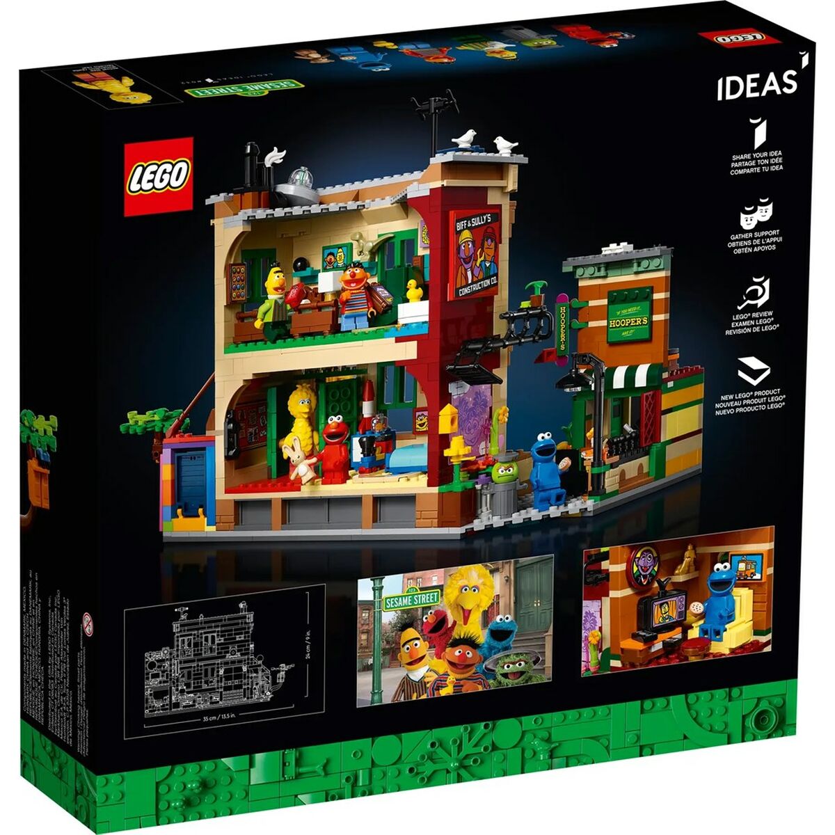 Byggsats Lego 123 CALLE SÉSAMO Svart 1367 Delar - 2