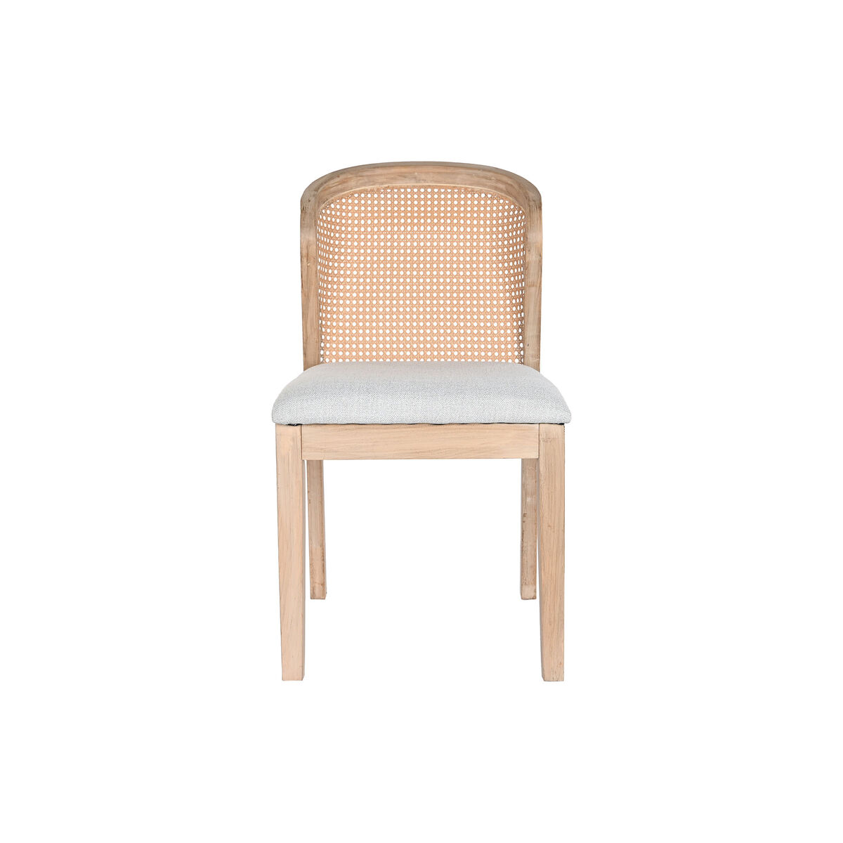 Matsalsstol DKD Home Decor Gran Polyester Ljusgrå (46 x 61 x 86 cm) - 4