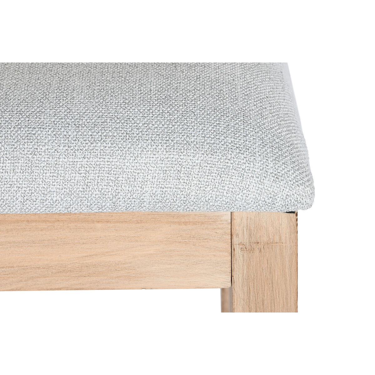 Matsalsstol DKD Home Decor Gran Polyester Ljusgrå (46 x 61 x 86 cm) - 3