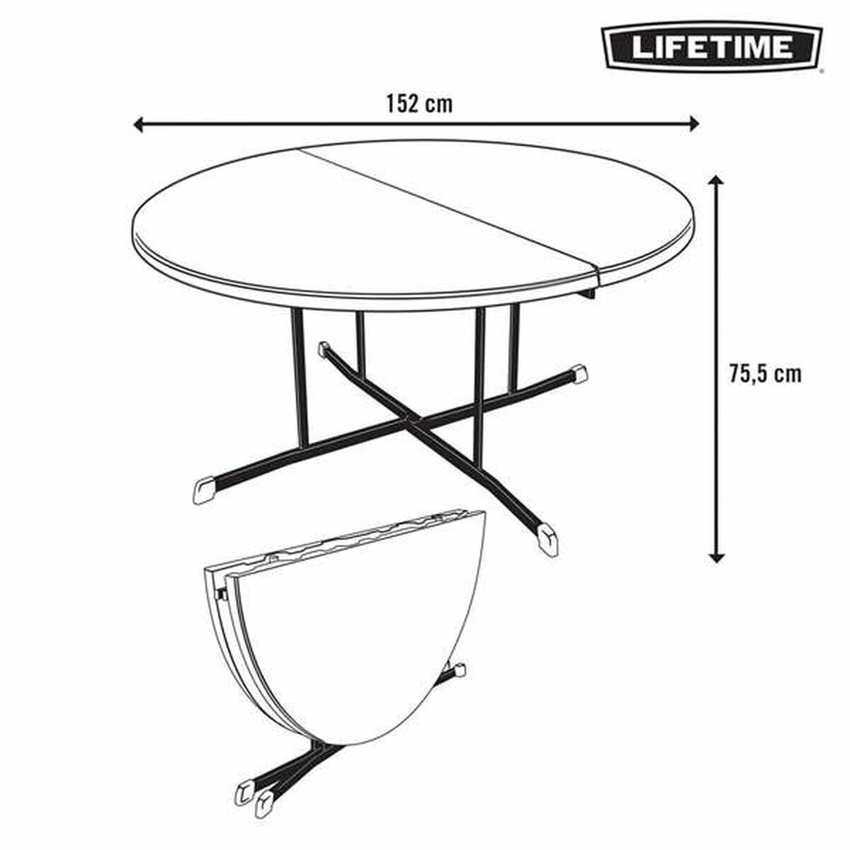 Fällbord Lifetime Ø 152 cm Rund - 3