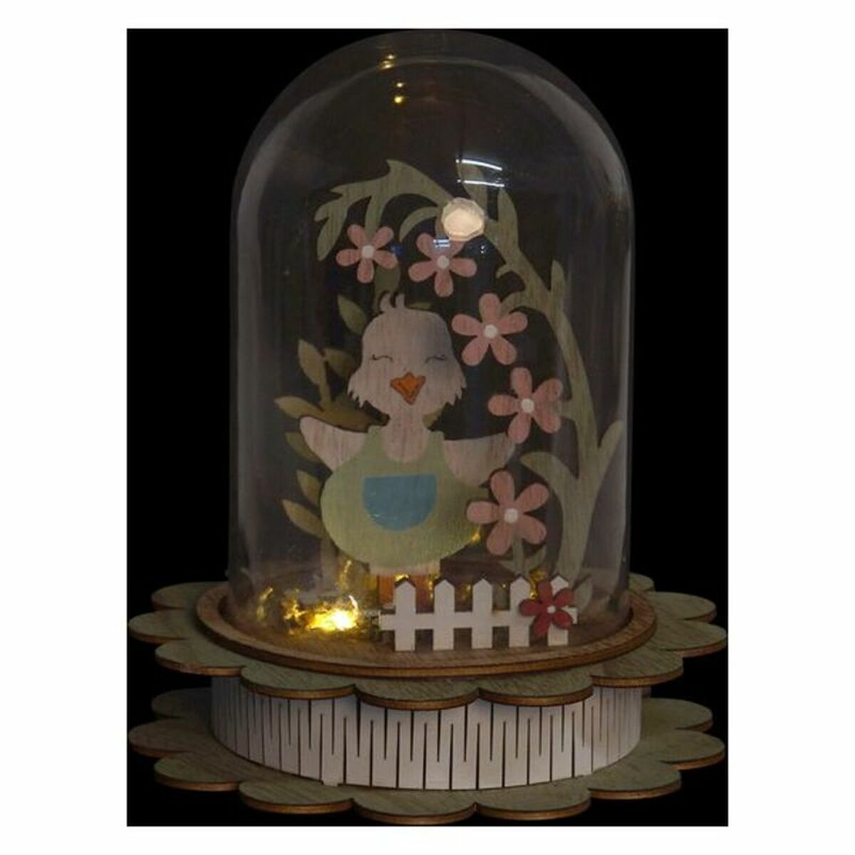 Belysning dekoration DKD Home Decor Aluminium Glas Shabby Chic 14,5 x 14,5 x 18 cm (2 antal) - 6
