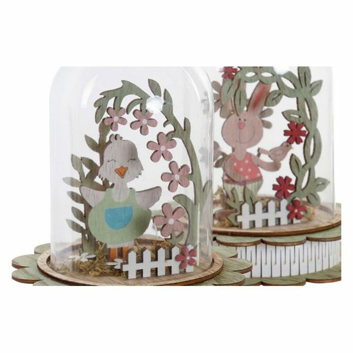 Belysning dekoration DKD Home Decor Aluminium Glas Shabby Chic 14,5 x 14,5 x 18 cm (2 antal) - 5