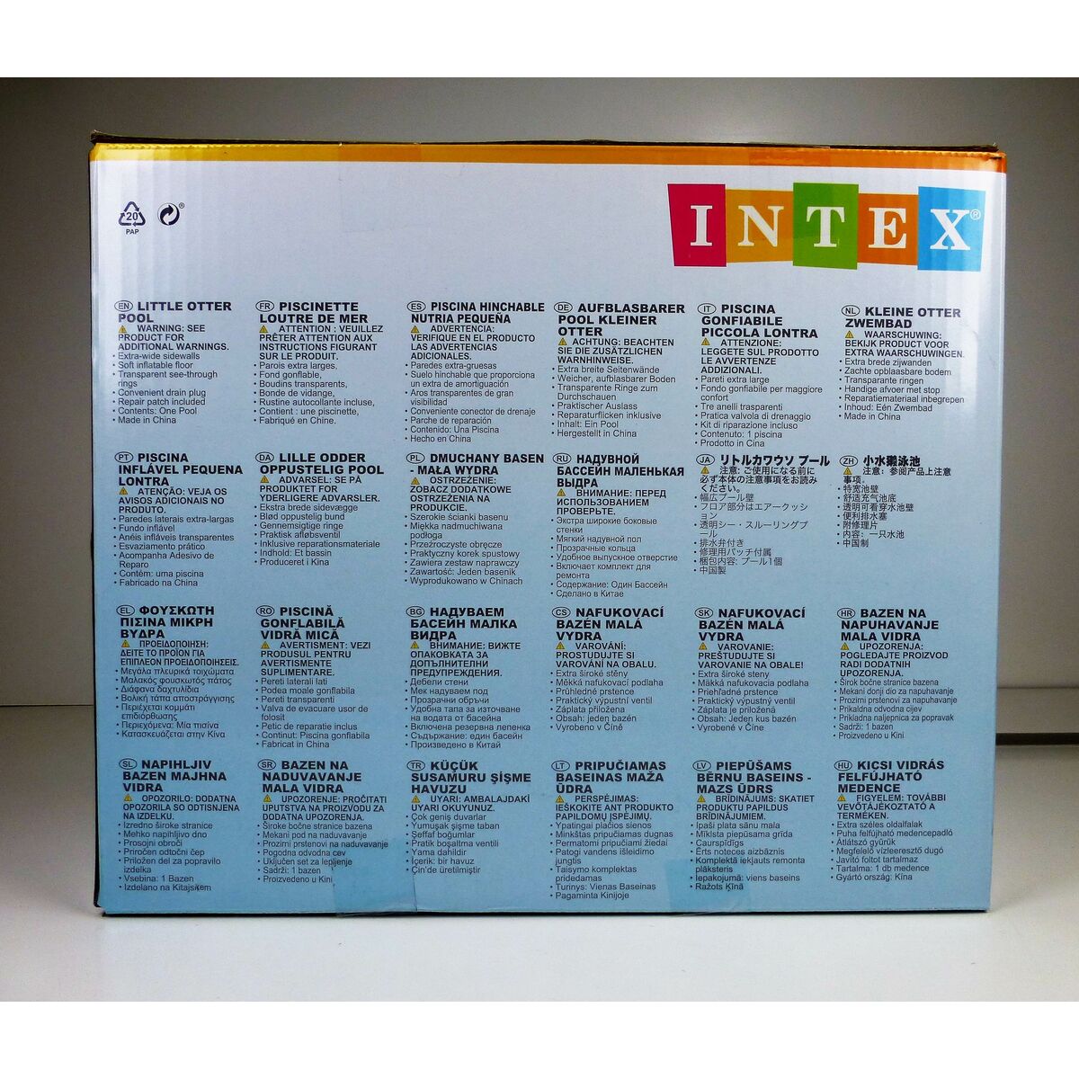 Uppblåsbar plaskpool för barn Intex Vattumannen 360 L 152 x 56 x 152 cm (3 antal) - 17