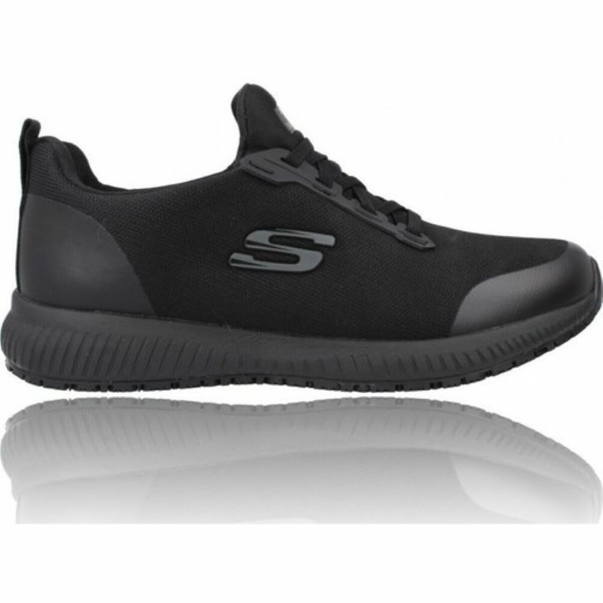 Gymnastiksko, Dam Skechers SQUAD 77222EC BKRG  Svart