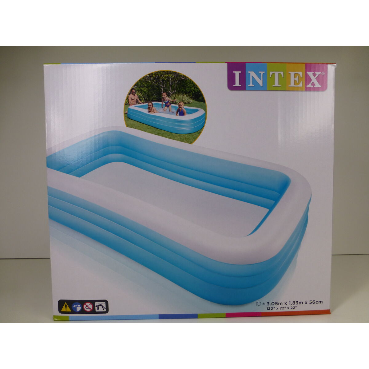 Upplåsbar bassäng Intex 58484 305 x 56 x 193 cm - 9