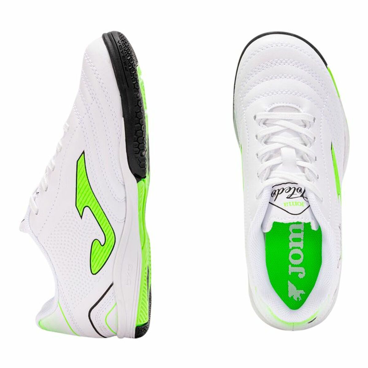 Fotbollsskor för inomhusbruk för vuxna Joma Sport Top Flex Plus Men 2502 Vit - 3