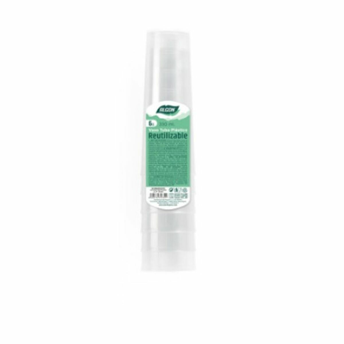 Set med återanvändbara glas Algon Transparent 65 antal 330 ml (6 Delar) - 2