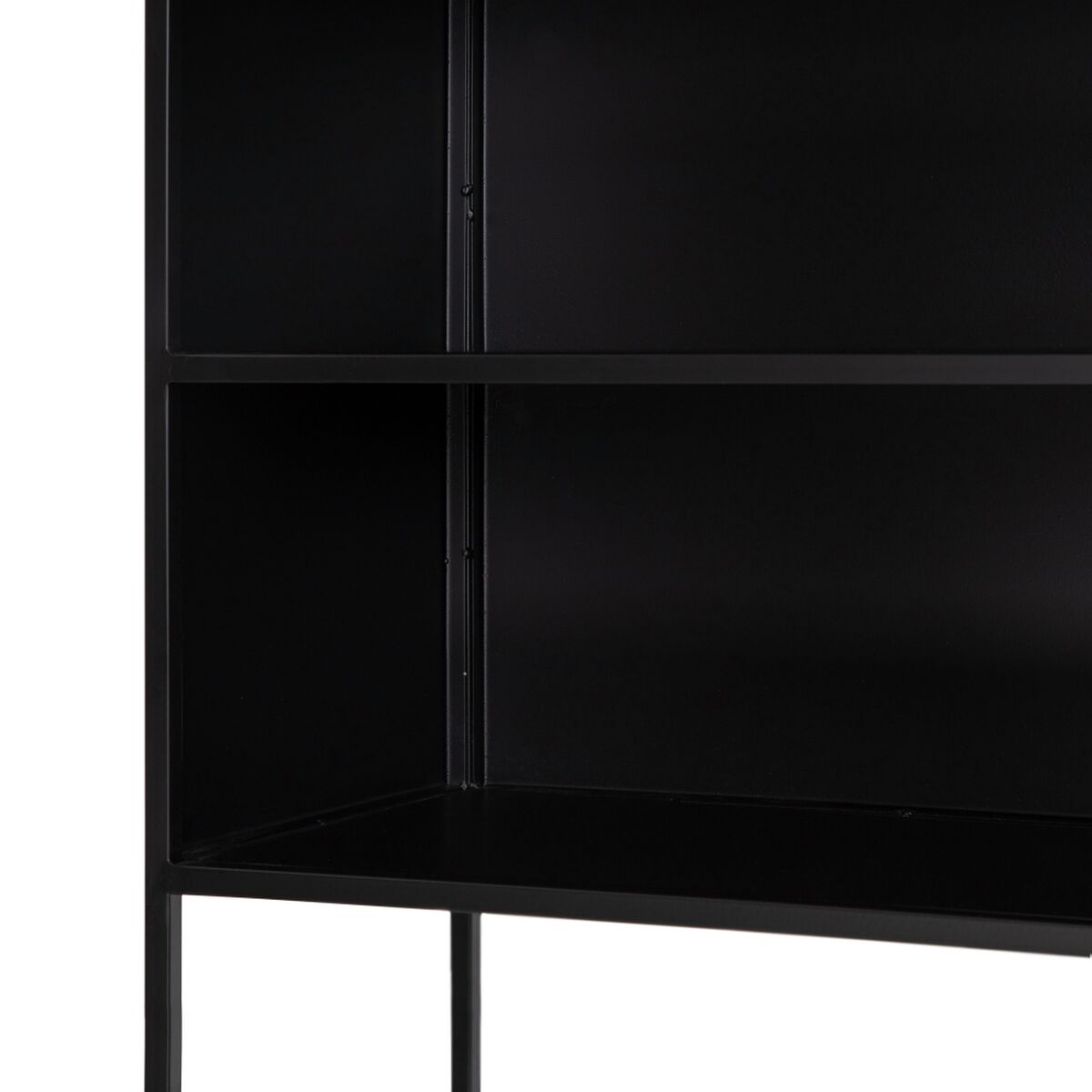 Bokhylla BRICK 55 x 30 x 132 cm Glas Svart Metall - 4
